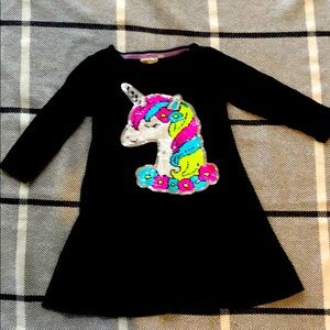Girls 5T unicorn flip sequin tunic dress